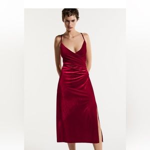 Zara midi Velvet dress